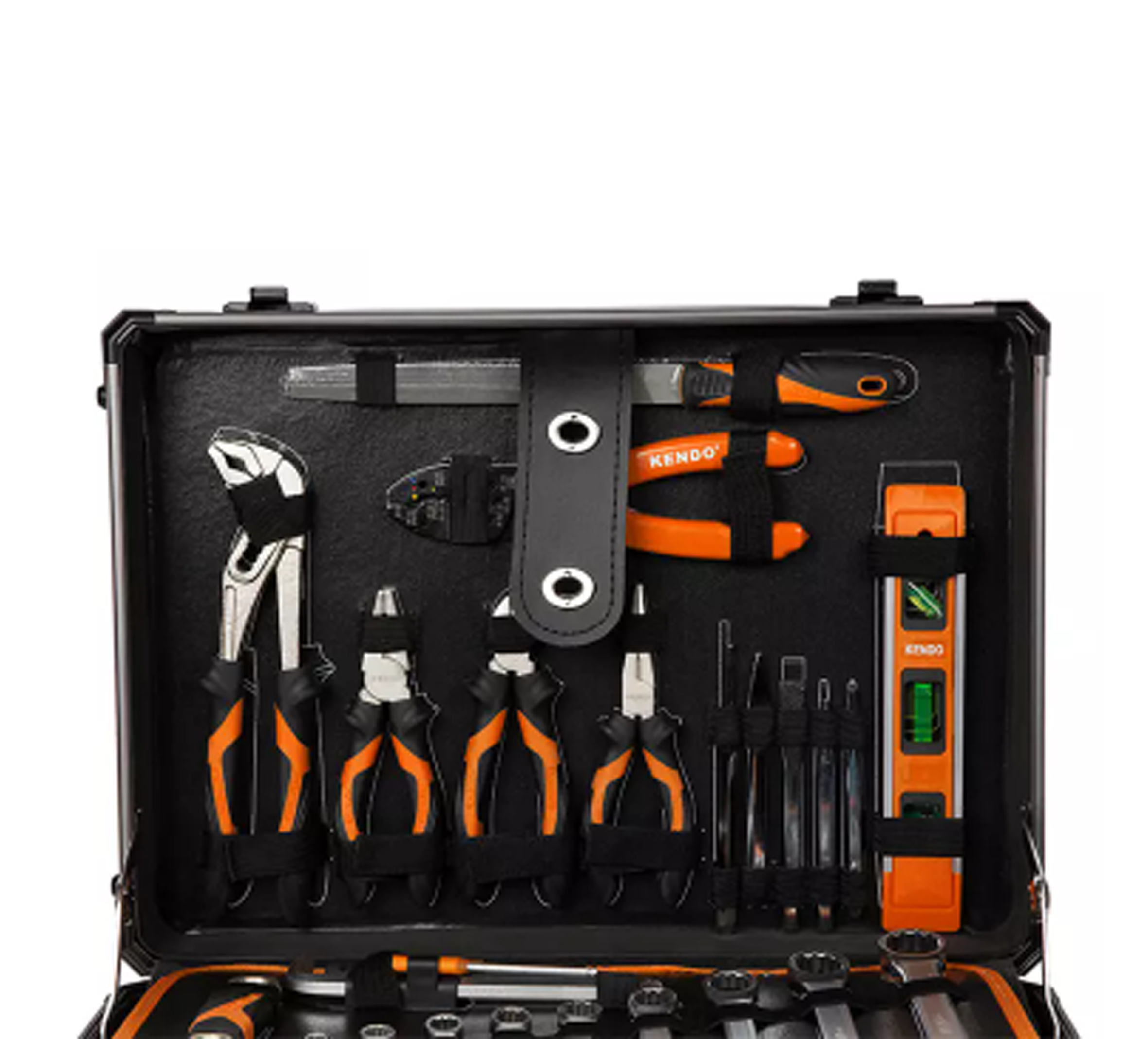 KENDO Tool Box with Aluminium Case 161pcs image 4