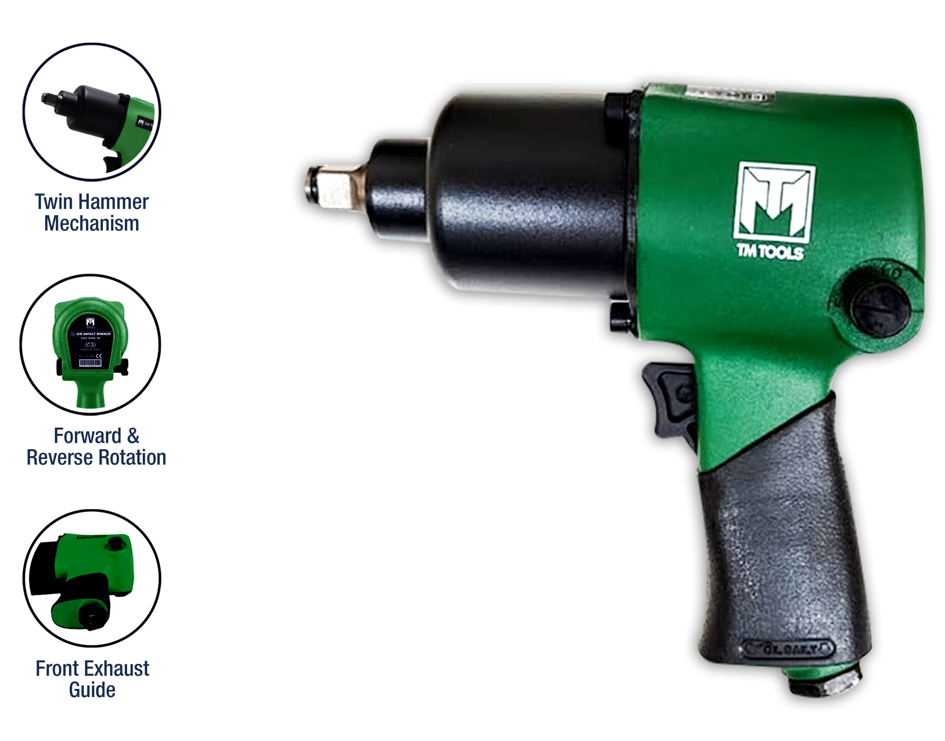 TMT AIR IMPACT WRENCH 1/2" DRIVE image 2
